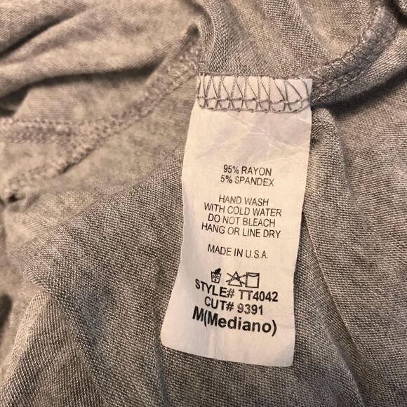 Frumos Gray Tunic Top M - Picture 6 of 6